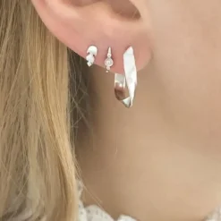 STINE A Jewelry Petit Feather ørering 1010-00 | Øreringe | Sølvsmykker
