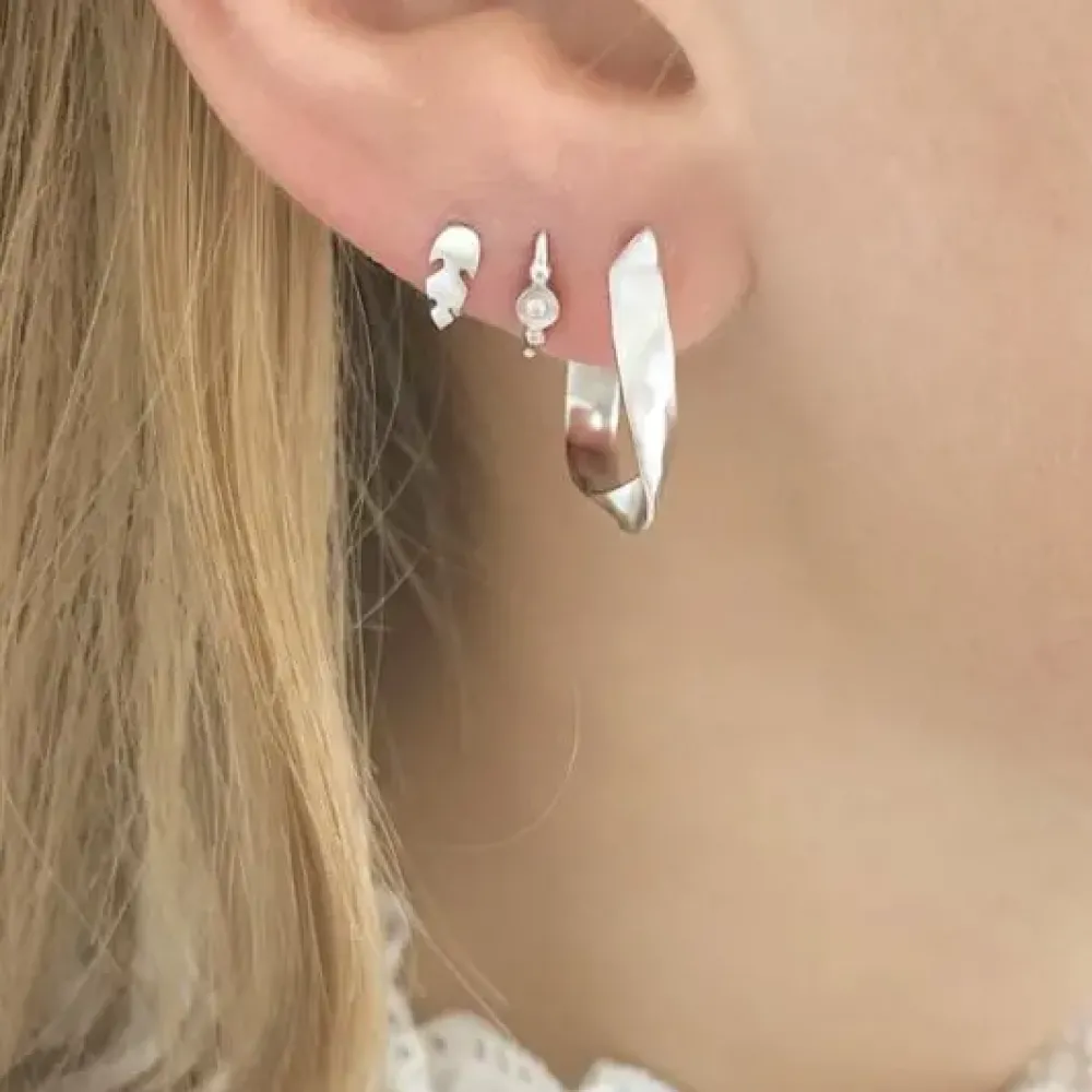 STINE A Jewelry Petit Feather ørering 1010-00 | Øreringe | Sølvsmykker