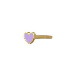 STINE A Jewelry Petit Love Heart ørering 1181-02-PURPLE | Øreringe | Forgyldte Sølvsmykker