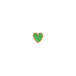 STINE A Jewelry Petit Love Heart ørering 1181-02-Grass | Øreringe | Forgyldte Sølvsmykker