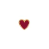 STINE A Jewelry Petit Love Heart ørering 1181-02-Burgundy | Øreringe | Forgyldte Sølvsmykker