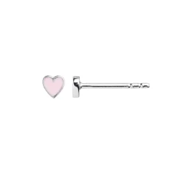 STINE A Jewelry Petit Love Heart ørering 1181-00-Lightpink | Øreringe | Sølvsmykker