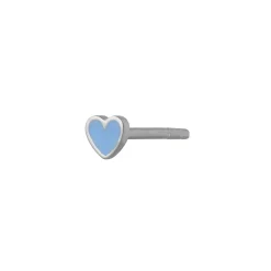 STINE A Jewelry Petit Love Heart ørering 1181-00-BLUE | Øreringe | Sølvsmykker