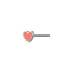 STINE A Jewelry Petit Love Heart ørering 1181-00-CORAL | Øreringe | Sølvsmykker