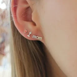 STINE A Jewelry Petit Love Heart ørering 1181-00-CORAL | Øreringe | Sølvsmykker
