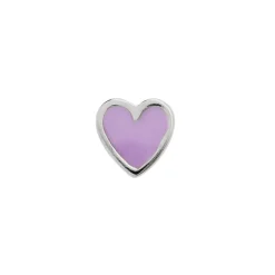 STINE A Jewelry Petit Love Heart ørering 1181-00-PURPLE | Øreringe | Sølvsmykker