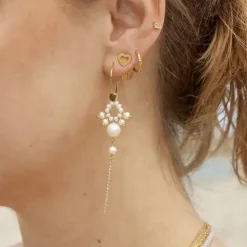 STINE A Jewelry Petit Tinsel ørering 1094-02 | Øreringe | Forgyldte Sølvsmykker