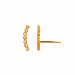 STINE A Jewelry Seven Dots ørering 1001-02 | Øreringe | Forgyldte Sølvsmykker