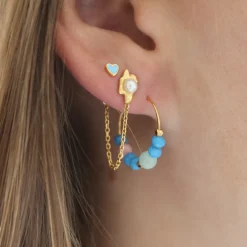 STINE A Jewelry Shelly Pearl ørering 1291-02 | Øreringe | Forgyldte Sølvsmykker