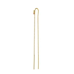 STINE A Jewelry Three Dots Double Chain ørering 1290-02 | Øreringe | Forgyldte Sølvsmykker