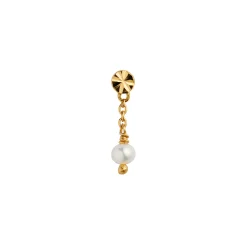 STINE A Jewelry Tres Petit Etoile with Pearl ørering 1283-02 | Øreringe | Forgyldte Sølvsmykker