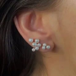 STINE A Jewelry Tres Petit Pearl ørering 1326-00 | Øreringe | Sølvsmykker