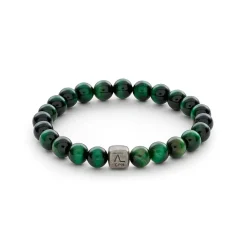 Alexander Lynggaard smykker Alexander Lynggaard ColorUp Tiger Eye Green 8mm C00360| Herresmykker|Sølvsmykker