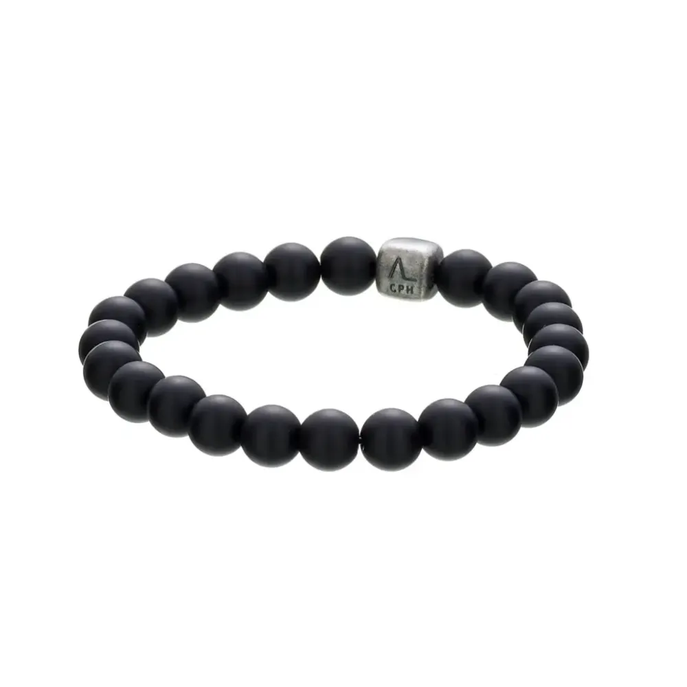 Alexander Lynggaard smykker Alexander Lynggaard ColorUp Onyx Matte 8mm C00060| Herresmykker|Sølvsmykker