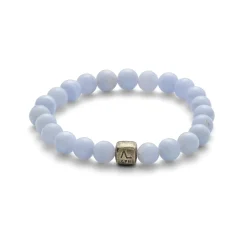 Alexander Lynggaard smykker Alexander Lynggaard ColorUp Blue Lace Agate 8mm C00270| Herresmykker|Armbånd