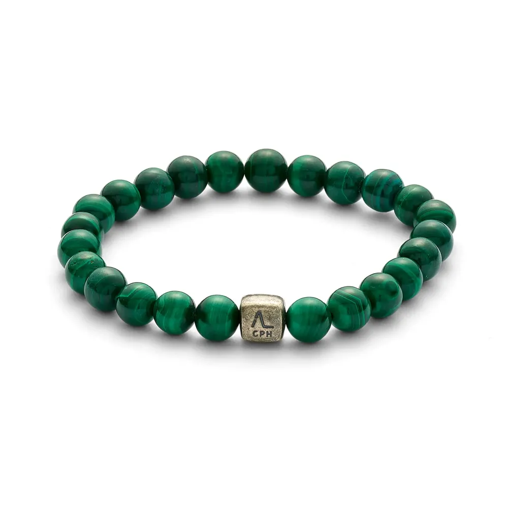 Alexander Lynggaard smykker Alexander Lynggaard ColorUp Malachite 8mm C00520| Herresmykker|Armbånd
