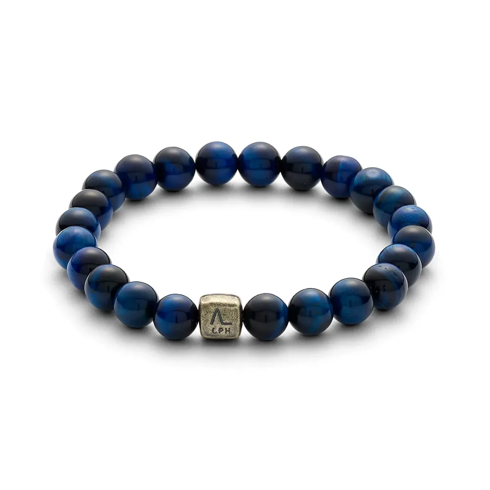 Alexander Lynggaard smykker Alexander Lynggaard ColorUp Tiger Eye Blue 8mm C00790| Herresmykker|Armbånd