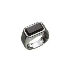 Alexander Lynggaard smykker Alexander Lynggaard Hope Signet Ring Rectangle Onyx H70011| Herresmykker|Ringe