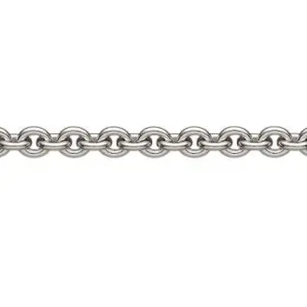 BNH Halskæde 14 kt. Hvidguld Rund Anker 45-50 cm| Guldsmykker|Halskæder
