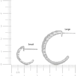 byBiehl smykker ByBiehl Dunes Hoops Large øreringe 4-4901-R| Sølvsmykker|Øreringe