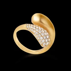 byBiehl smykker ByBiehl Ocean Flow Duo Sparkle ring 5-4207A-GP| Forgyldte Sølvsmykker|Ringe