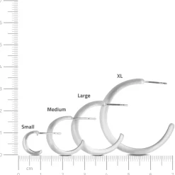byBiehl smykker ByBiehl Ocean Flow Hoops Large øreringe 4-4203-R| Sølvsmykker|Øreringe
