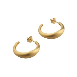 byBiehl smykker ByBiehl Ocean Flow Hoops Large øreringe 4-4203-GP| Forgyldte Sølvsmykker|Øreringe