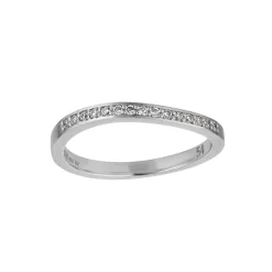 byBiehl smykker ByBiehl Ocean Flow Sparkle Band ring 5-4203A-R| Sølvsmykker|Ringe