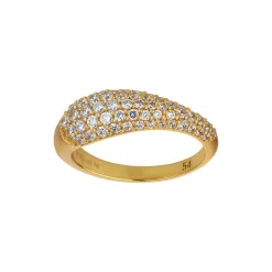 byBiehl smykker ByBiehl Ocean Flow Sparkle ring 5-4202A-GP| Forgyldte Sølvsmykker|Ringe