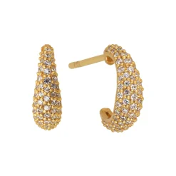 byBiehl smykker ByBiehl Ocean Flow Sparkle Hoops Small øreringe 4-4204-GP| Forgyldte Sølvsmykker|Øreringe