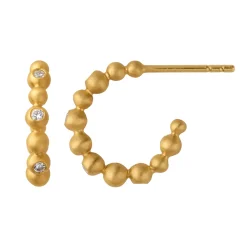 byBiehl smykker ByBiehl Pebbles Hoops Small øreringe 4-3805A-GP| Forgyldte Sølvsmykker|Øreringe
