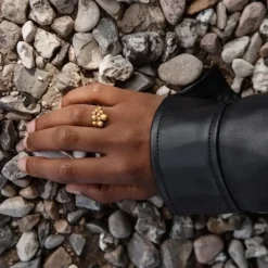 byBiehl smykker ByBiehl Pebbles ring 5-3801A-GP| Forgyldte Sølvsmykker|Ringe