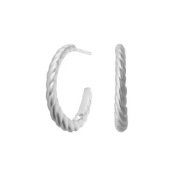 byBiehl smykker ByBiehl Seashell Hoops Large øreringe 4-3602-R| Sølvsmykker|Øreringe