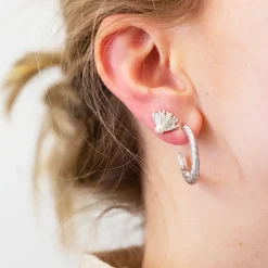 byBiehl smykker ByBiehl Seashell Hoops Large øreringe 4-3602-R| Sølvsmykker|Øreringe