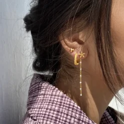 byBiehl smykker ByBiehl Seashell Hoops øreringe 4-3601-GP| Forgyldte Sølvsmykker|Øreringe