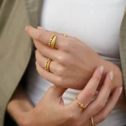 byBiehl smykker ByBiehl Seashell ring 5-3601-GP| Forgyldte Sølvsmykker|Ringe