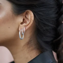 byBiehl smykker ByBiehl Sparkle Hoops Mini øreringe 4-029A-R| Sølvsmykker|Øreringe