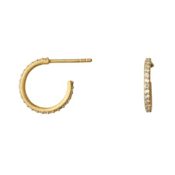 byBiehl smykker ByBiehl Sparkle Hoops Mini øreringe 4-029A-GP| Forgyldte Sølvsmykker|Øreringe