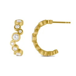 byBiehl smykker ByBiehl Stardust Hoops øreringe 4-4605A-GP| Forgyldte Sølvsmykker|Øreringe