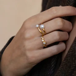 byBiehl smykker ByBiehl Stardust ring 5-4607A-GP| Forgyldte Sølvsmykker|Ringe