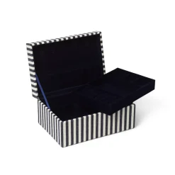 DAY ET Medium Striped Cotton Jewellery Box 325249085204004| Smykkeskrin