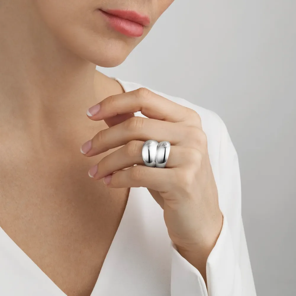 Georg Jensen Curve ring 20000023| Ringe|Sølvsmykker