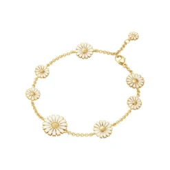 Georg Jensen Daisy armbånd 20001668| Forgyldte Sølvsmykker|Armbånd