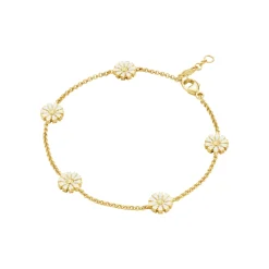 Georg Jensen Daisy armbånd 20001724| Forgyldte Sølvsmykker|Armbånd