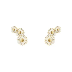 Georg Jensen Daisy øreringe 20001665| Forgyldte Sølvsmykker|Øreringe
