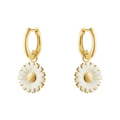 Georg Jensen Daisy øreringe 20001671| Forgyldte Sølvsmykker|Øreringe
