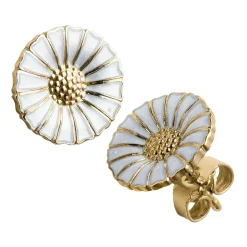 Georg Jensen Daisy øreringe 3539207| Forgyldte Sølvsmykker|Øreringe