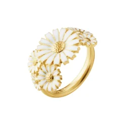 Georg Jensen Daisy ring 20001672| Forgyldte Sølvsmykker|Ringe