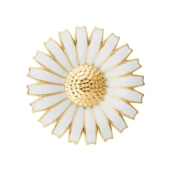 Georg Jensen Daisy Tronskifte Broche 20001591| Forgyldte Sølvsmykker