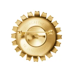 Georg Jensen Daisy Tronskifte Broche 20001591| Forgyldte Sølvsmykker